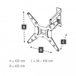 Hama TV Wall Bracket Full Motion VESA up to 400x400 65 Hama TV Wall Bracket Full Motion VESA up to 400x400 65