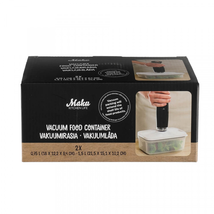 MAKU Vacuum Food Container 2pcs