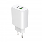 Gear Charger 220V 1xUSB-C + 1xUSB-A PD/PPS 30W + 18W QC White Gear Charger 220V 1xUSB-C + 1xUSB-A PD/PPS 30W + 18W QC White