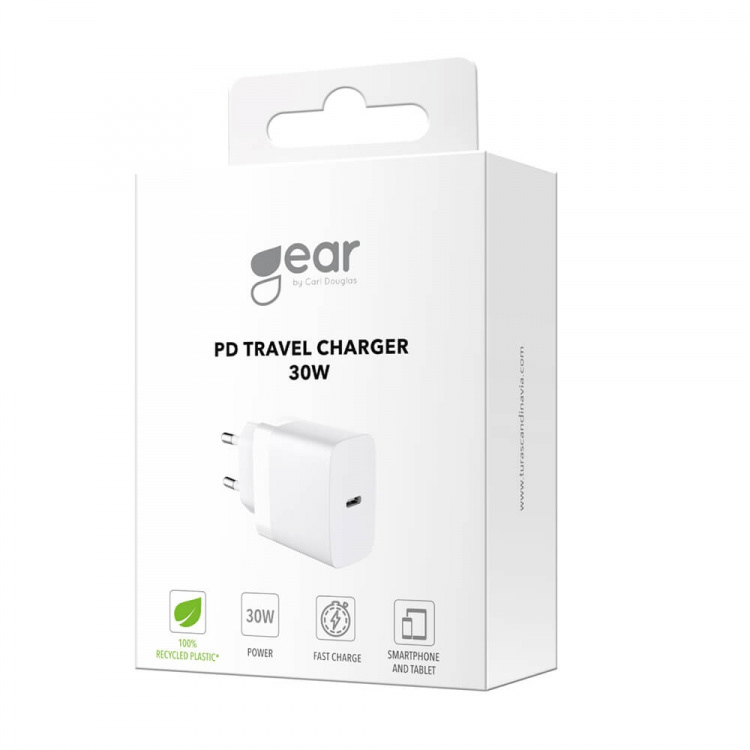 Gear Charger 220V 1xUSB-C PD/PPS 30W White Gear Charger 220V 1xUSB-C PD/PPS 30W White