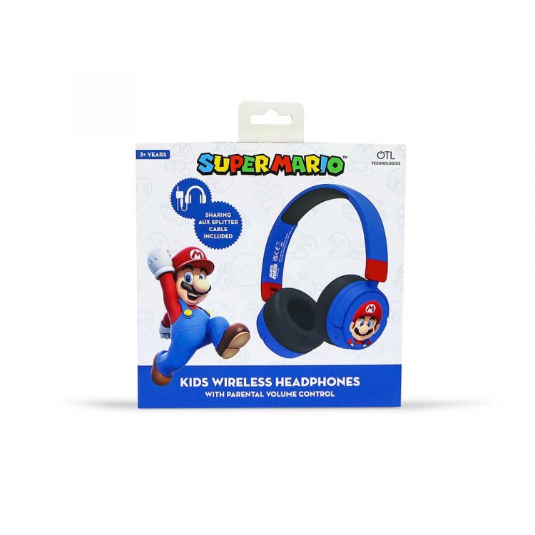 Super Mario Headphone On-Ear Wireless 85dB/95dB Super Mario Headphone On-Ear Wireless 85dB/95dB
