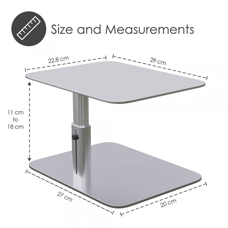 Desire2 Monitor Stand Vertical Adjustable