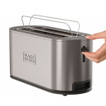 BLACK+DECKER Toaster 2 Long Slot Stainless Steel