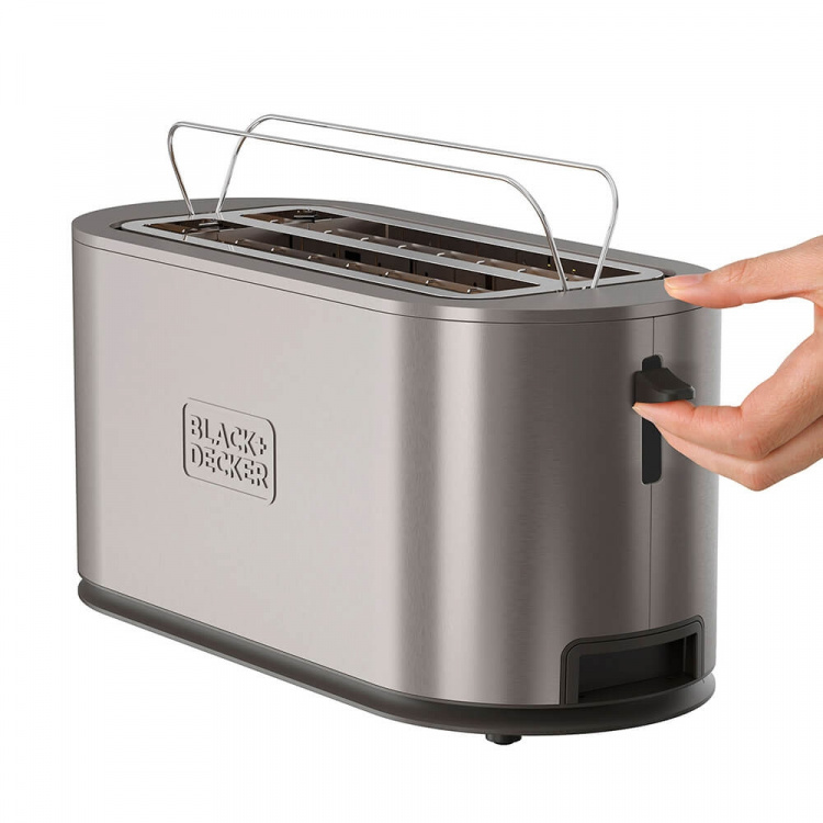 BLACK+DECKER Toaster 2 Long Slot Stainless Steel