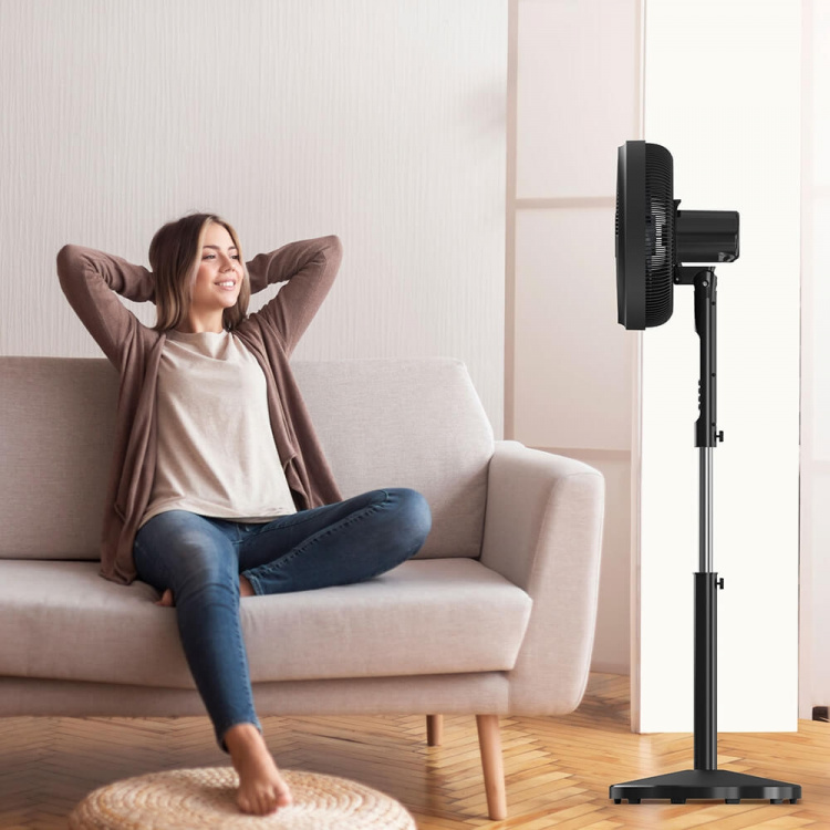 BLACK+DECKER Pedestal Fan 5 Blades Black 50W