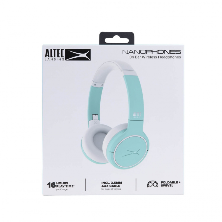 Altec Lansing Headphone Wireless 2-in-1 On-Ear NanoPhone Green