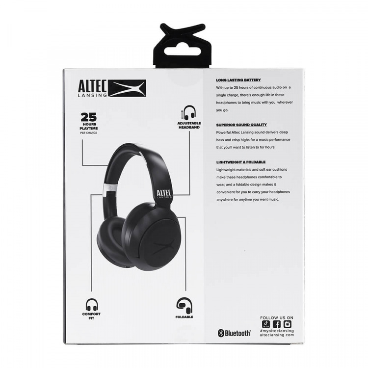 Altec Lansing Headphone Chill Wireless Over-Ear Black Altec Lansing Headphone Chill Wireless Over-Ear Black