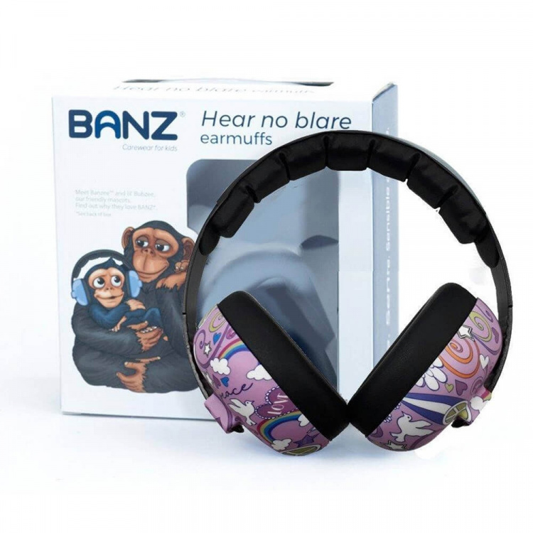 BANZ Ear Muffs Baby Peace Pink