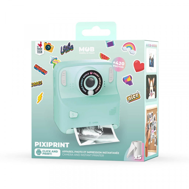 Mobility On Board Instant Cam Pixiprint Turquoise 3 Film Rolls 5 Games Mobility On Board Instant Cam Pixiprint Turquoise 3 Film Rolls 5 Games