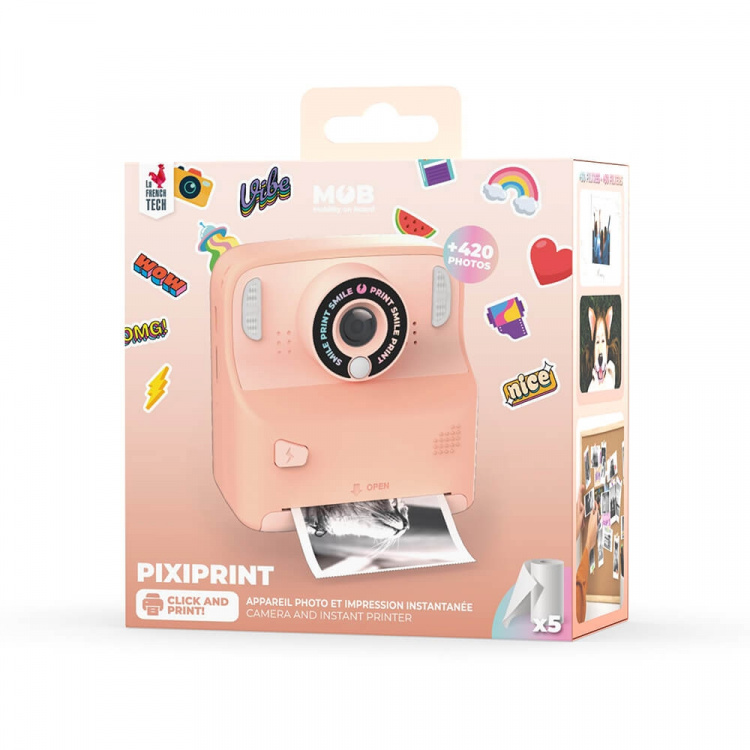 Mobility On Board Instant Cam Pixiprint Pink 5 Film Rolls 5 Games Mobility On Board Instant Cam Pixiprint Pink 5 Film Rolls 5 Games