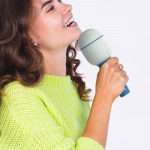 Mobility On Board Karaoke Microphone Groovy Blue