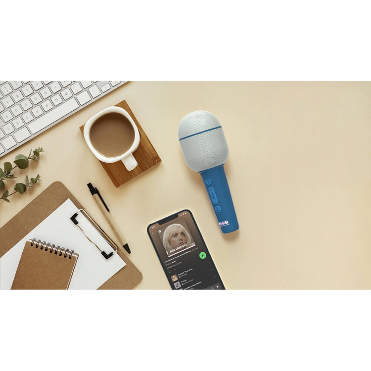 Mobility On Board Karaoke Microphone Groovy Blue