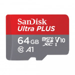 SanDisk MicroSDXC Ultra Plus 64GB 150MB/s A1 C10 UHS-1