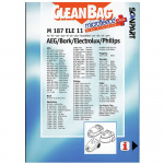 CLEANBAG Microfleece+ Dustbag S-Bag Electrolux/Philips 4+1