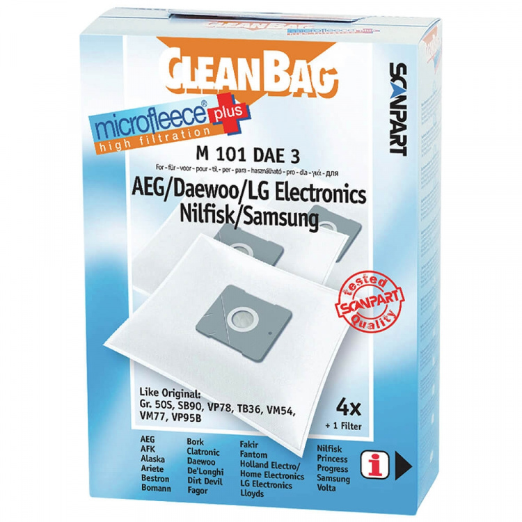 CLEANBAG Microfleece+ Dustbag Gr.50/VM77/VP78 4+1