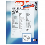 CLEANBAG Microfleece+ Dustbag Nilfisk Elite Extreme King 4+1