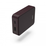 Hama Powerbank Colour 10 10000mAh USB-C+USB-A Plum Hama Powerbank Colour 10 10000mAh USB-C+USB-A Plum
