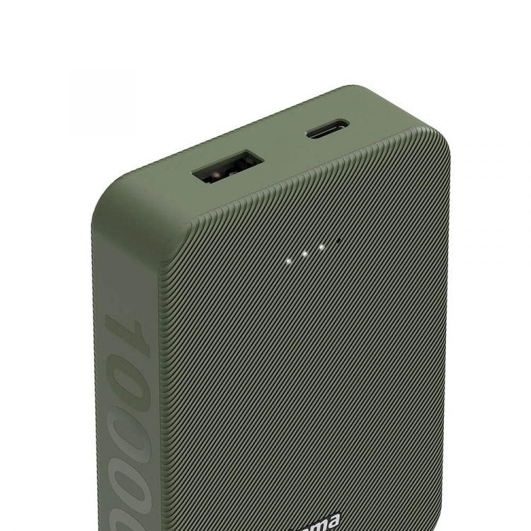 Hama Powerbank Colour 10 10000mAh USB-C+USB-A Green Hama Powerbank Colour 10 10000mAh USB-C+USB-A Green