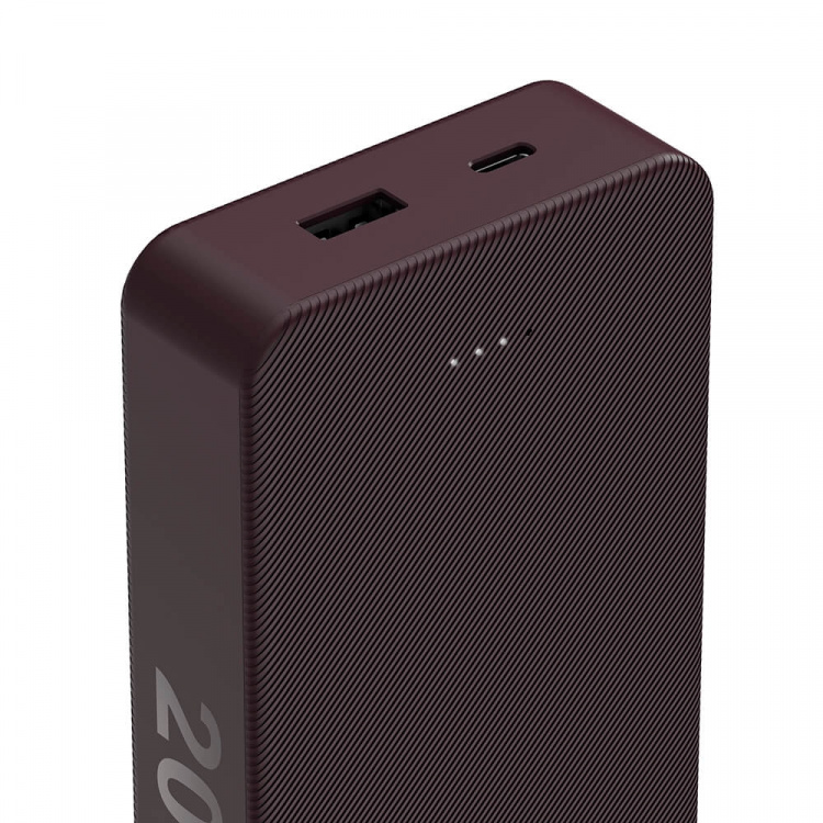 Hama Powerbank Colour 20 20000mAh USB-C+USB-A Plum