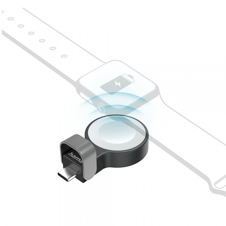 Hama Charger Wireless for Apple Watch USB-C Black