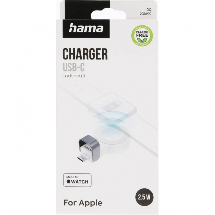 Hama Charger Wireless for Apple Watch USB-C White Hama Charger Wireless for Apple Watch USB-C White