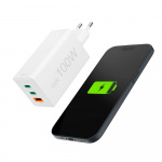 Hama Charger 2x USB-C 1x USB-A GaN 100W White