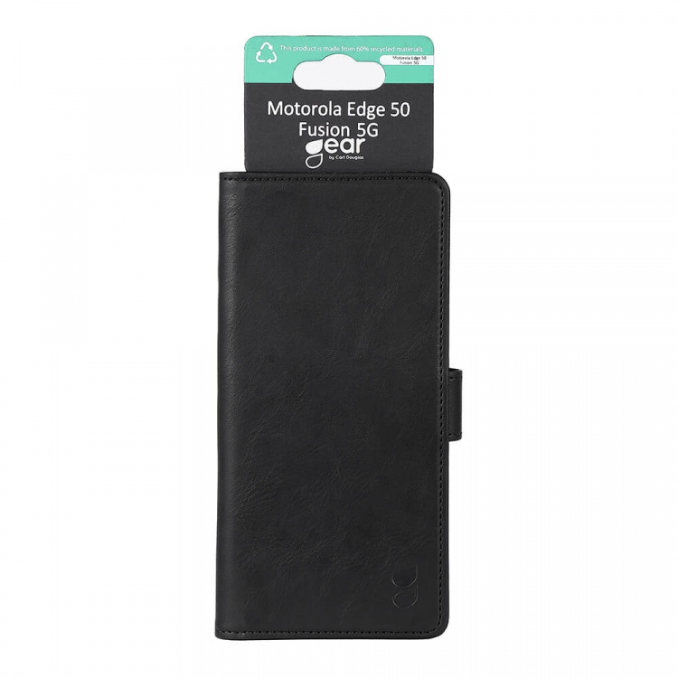 Gear Wallet Case 3 Card Slots Black - Motorola Edge 50 Ultra 5G