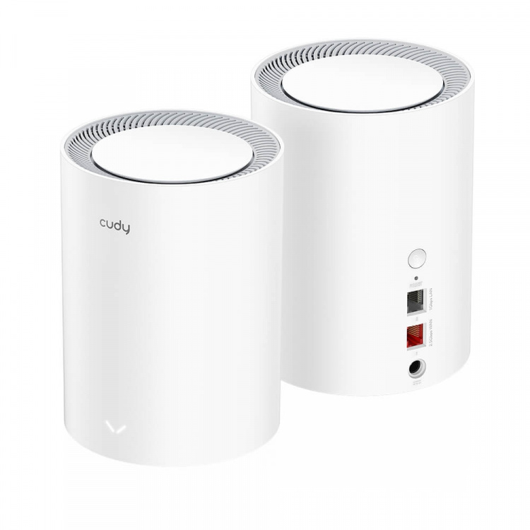 CUDY Mesh Solution M3000 2-pk AX3000 Gigabit Wi-Fi 6 2.5G White CUDY Mesh Solution M3000 2-pk AX3000 Gigabit Wi-Fi 6 2.5G White