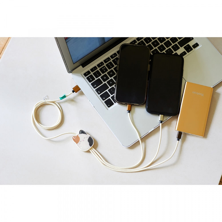 Squishmallows Chargercable 1.2m Cam 3in1 USB-C/Micro/Lightning