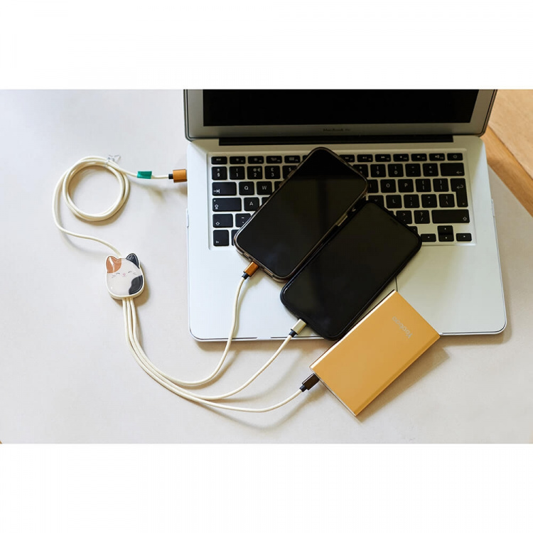 Squishmallows Chargercable 1.2m Cam 3in1 USB-C/Micro/Lightning