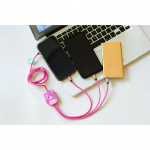 Squishmallows Chargercable 1.2m Lola 3in1 USB-C/Micro/Lightning