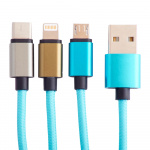Squishmallows Chargercable 1.2m Tatiana 3in1 USB-C/Micro/Lightning