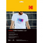 Kodak T-Shirt Transfers Light Textile A4 x5pcs Kodak T-Shirt Transfers Light Textile A4 x5pcs