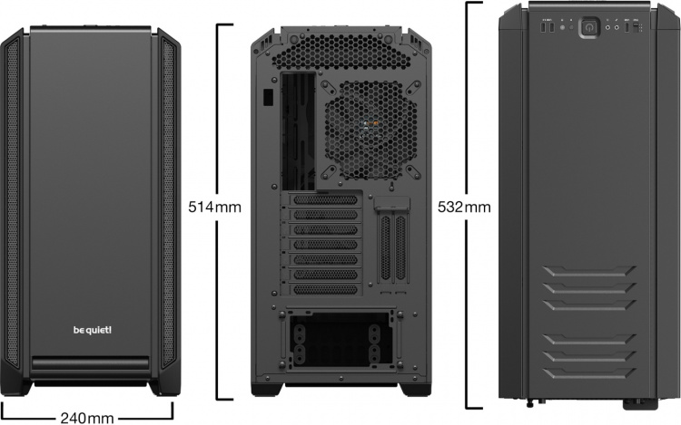 Be Quiet! Silent Base 601 ATX case, black