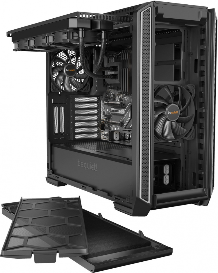 Be Quiet! Silent Base 601 ATX case with window, black/silver
