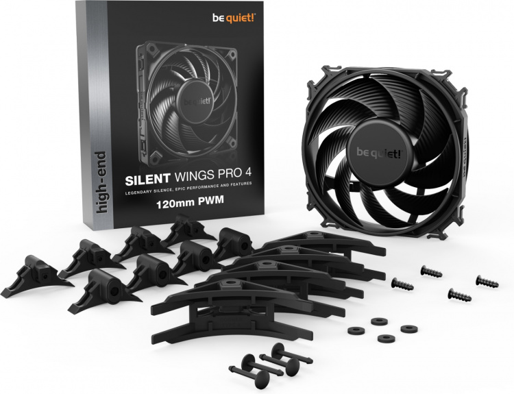 Be Quiet! Silent Wings Pro 4 PWM fan, 120 mm Be Quiet! Silent Wings Pro 4 PWM fan, 120 mm