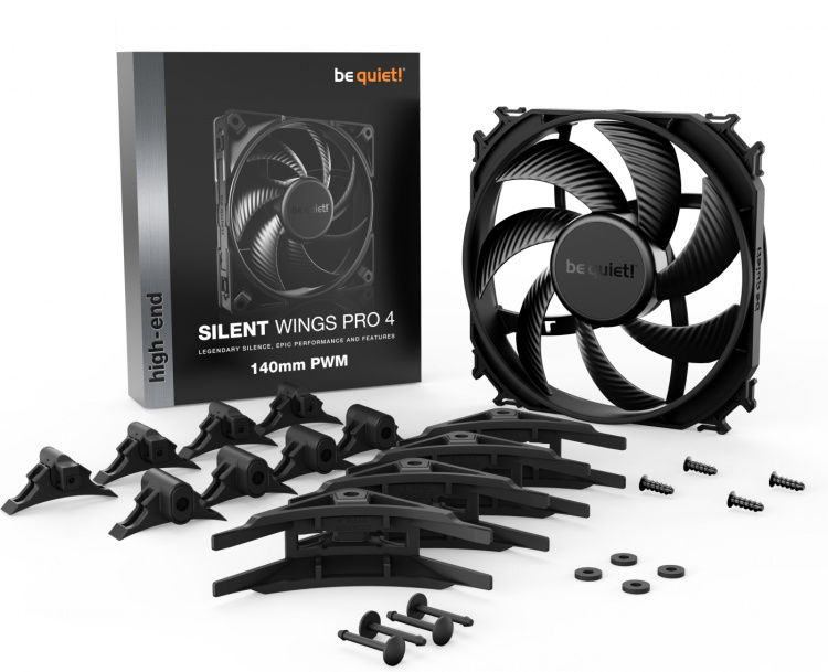 Be Quiet ! Silent Wings Pro 4 PWM fan, 140 mm