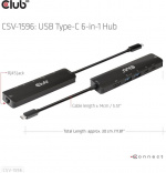 Club 3D Type-C 6-in-1 hub Club 3D Type-C 6-in-1 hub