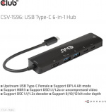 Club 3D Type-C 6-in-1 hub Club 3D Type-C 6-in-1 hub