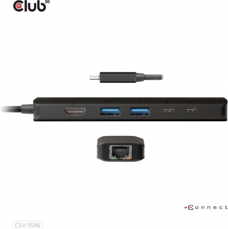 Club 3D Type-C 6-in-1 hub Club 3D Type-C 6-in-1 hub