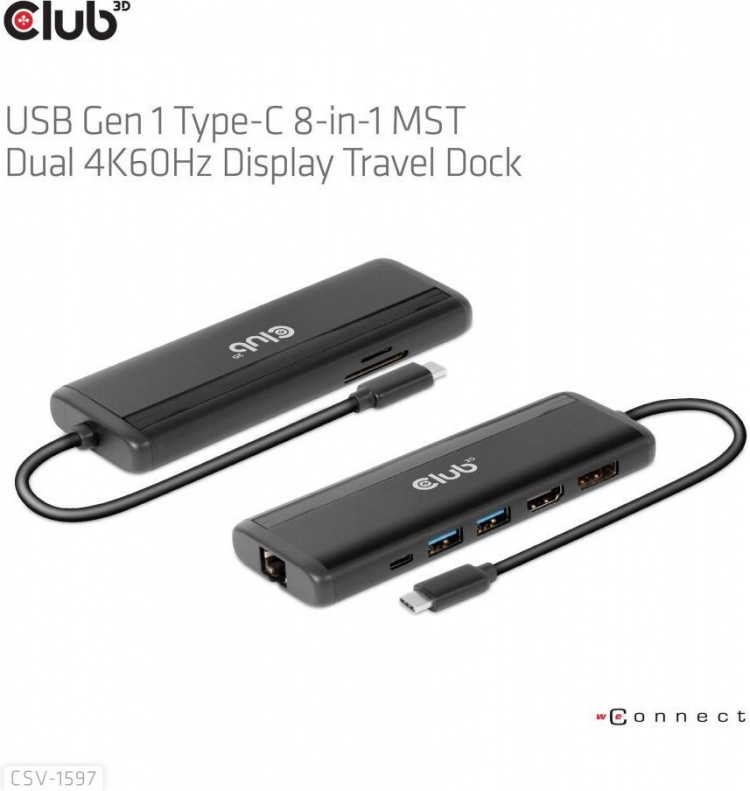 Club 3D Type-C 8-in-1 hub Club 3D Type-C 8-in-1 hub