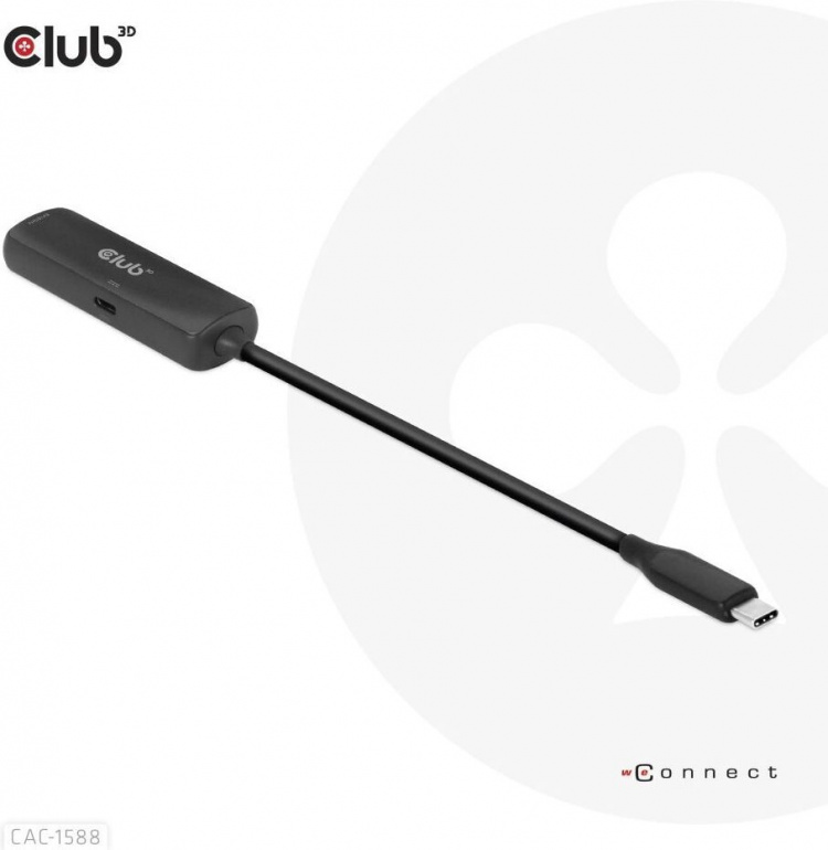 Club 3D CAC-1588 Type C - HDMI 2.1 PD 100W active adapter, 4K120 Hz - 8K60Hz Club 3D CAC-1588 Type C - HDMI 2.1 PD 100W active adapter, 4K120 Hz - 8K60Hz