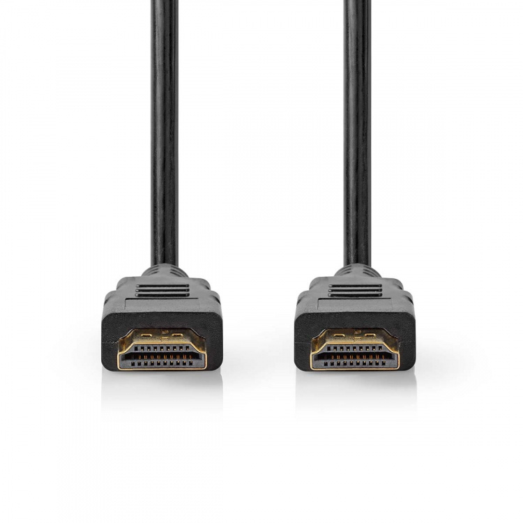 Nedis Ultra High Speed HDMI™ Cable | HDMI™ Connector | HDMI™ Connector | 8K@60Hz | 48 Gbps | 1.00 m | Round | 6.0 mm | Black | Label Nedis Ultra High Speed HDMI™ Cable | HDMI™ Connector | HDMI™ Connector | 8K@60Hz | 48 Gbps | 1.00 m | Round | 6.0 mm | Black | Label