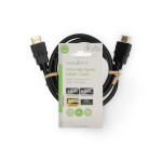 Nedis Ultra High Speed HDMI™ Cable | HDMI™ Connector | HDMI™ Connector | 8K@60Hz | 48 Gbps | 1.00 m | Round | 6.0 mm | Black | Label Nedis Ultra High Speed HDMI™ Cable | HDMI™ Connector | HDMI™ Connector | 8K@60Hz | 48 Gbps | 1.00 m | Round | 6.0 mm | Black | Label
