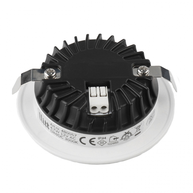 Llitt Alice 12V Infälld downlight 3000K IP44 340lm Vit 1-pack