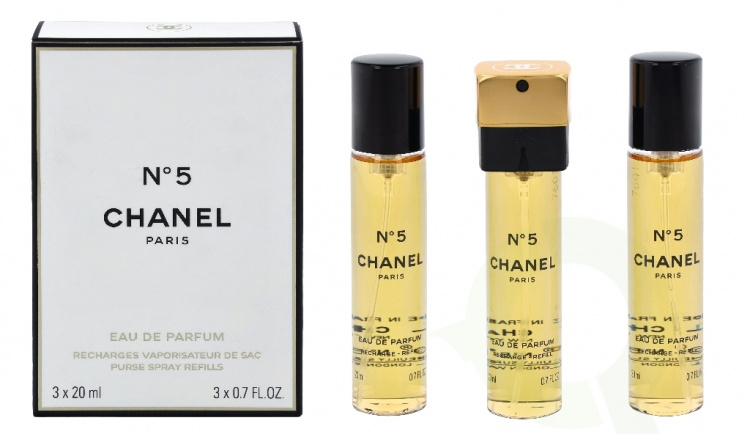 Chanel No 5 Giftset 60 ml 3x20ml - Edp Spray Refill