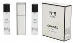 Chanel No 5 L\'Eau Giftset 60 ml Edt 1x Purse Spray 2x Refill