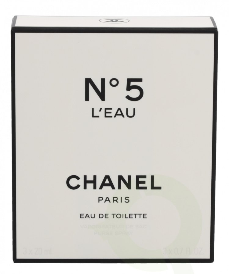 Chanel No 5 L\'Eau Giftset 60 ml Edt 1x Purse Spray 2x Refill