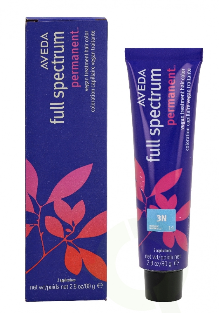 Aveda Full Spectrum Permanent Vegan Pure Tone Hair Color 80 gr Vegan Treatment Hair Color 3N