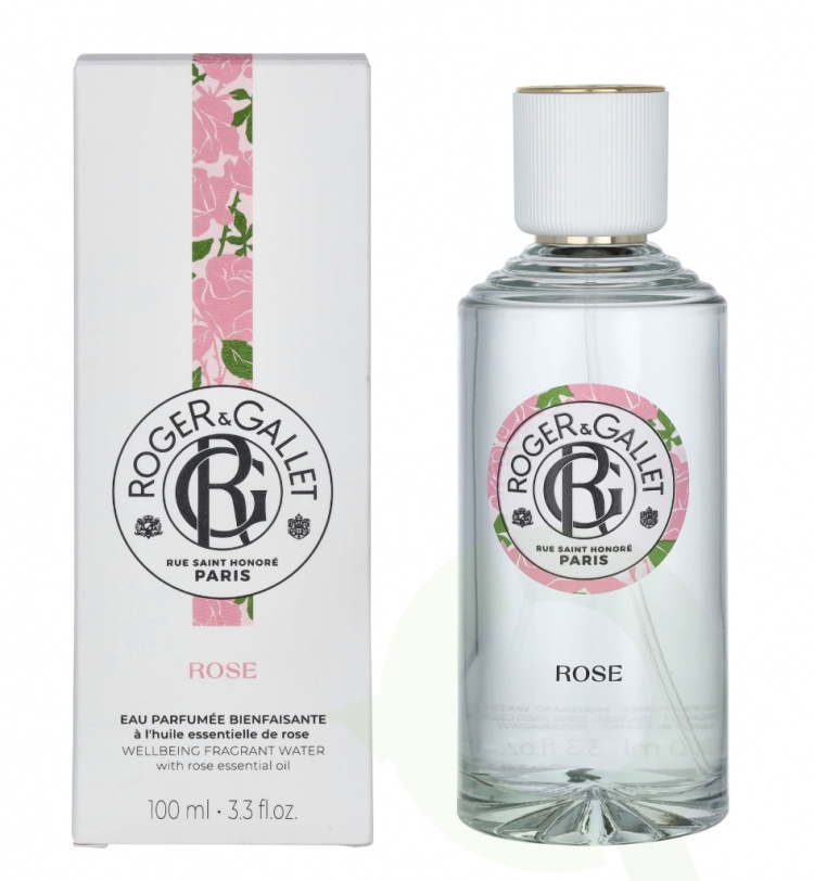 Roger & Gallet Rose Wellbeing Fragrant Water 100 ml Natural Spray
